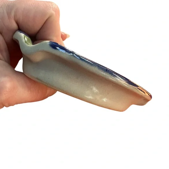 Vintage Ken Edwards Ashtray Mexican Pottery Blue Bird Tonala Signed 5.5" - Picture 5 of 7